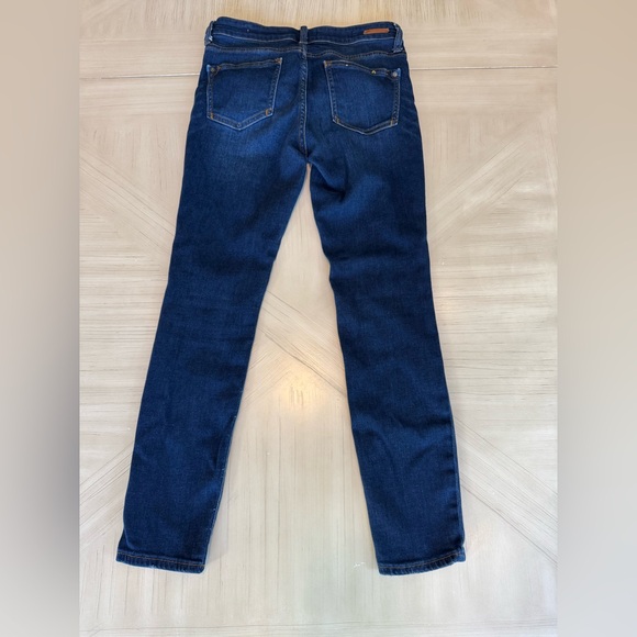 Anthropologie Pilcro & the Letterpress Mid-Rise Dark Wash Skinny Jeans - Size 28 - Picture 9 of 12